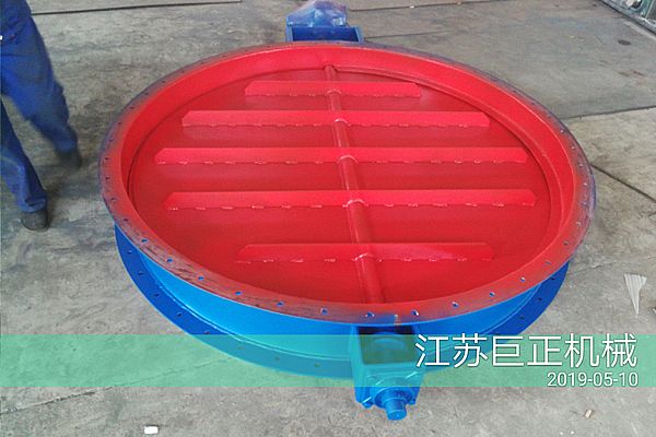 圓形擋板門（直徑150cm），順利完工